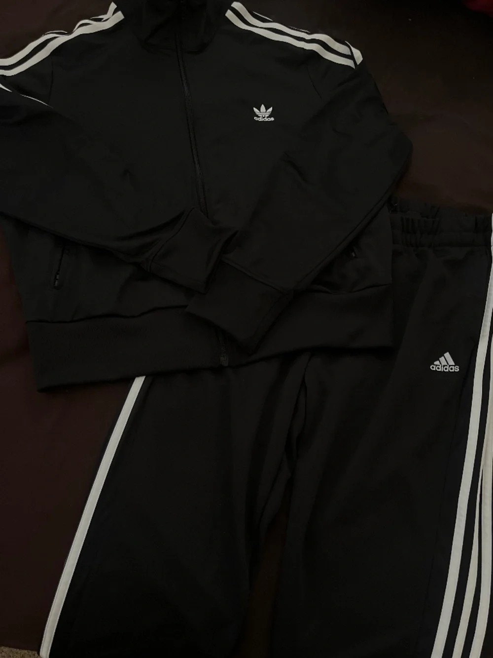 Adidas Matching Tracksuit Athletic Set (Jacket & Pants) - Size L